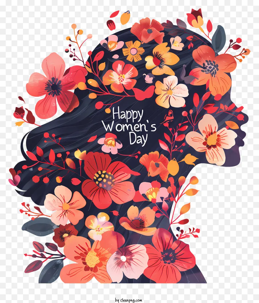 Feliz Dia Da Mulher，Buquê Floral PNG