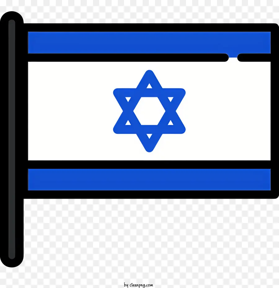 Bandeira De Israel，Bandeira Azul E Branca PNG