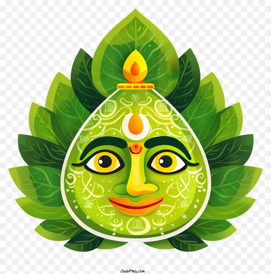 Feliz Ugadi，Black Background PNG