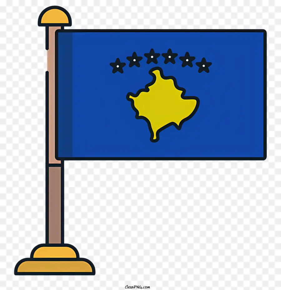 Ícone Do Kosovo，Bandeira Do Kosovo PNG