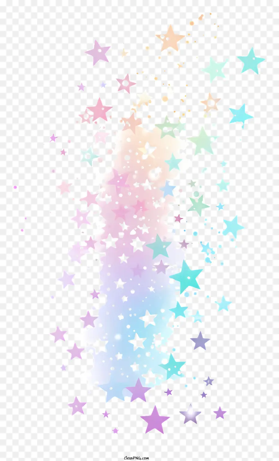 Sparkle Stars，Estrelas Coloridas PNG