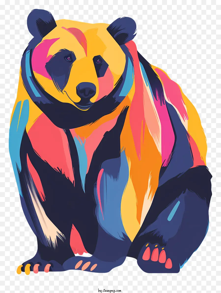 Urso，Urso Colorido PNG