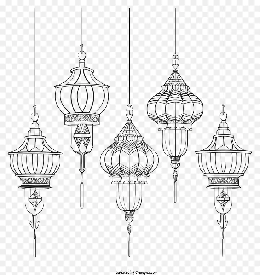Islâmica Lâmpada，Lanternas De Metal PNG