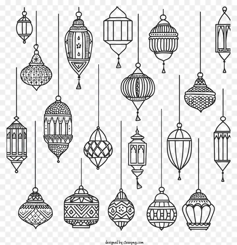 Islâmica Lâmpada，Lanternas Ornamentadas PNG