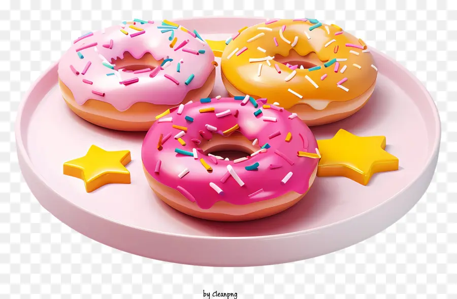 Donuts 3d，Doughnuts PNG