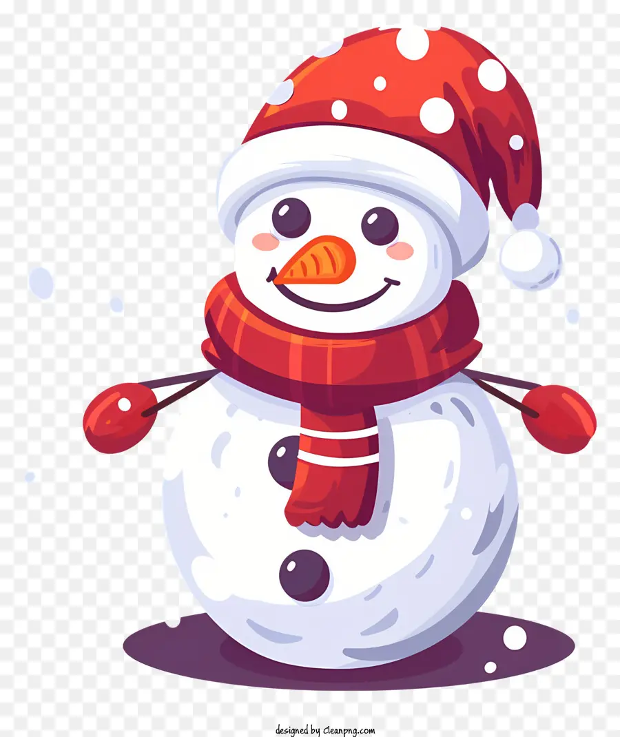 Boneco De Neve，Lenço Vermelho PNG