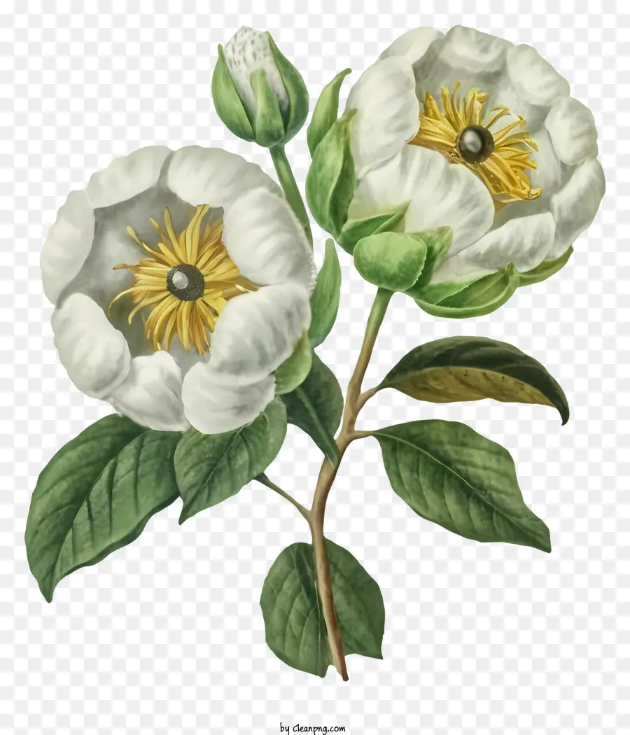 Flores De Anêmona，Flores Brancas PNG