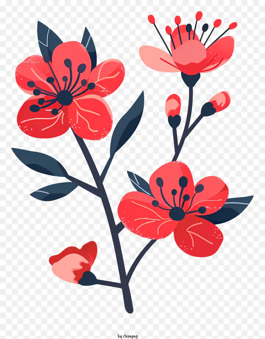 Flores Vermelhas，Pétalas Vermelhas PNG