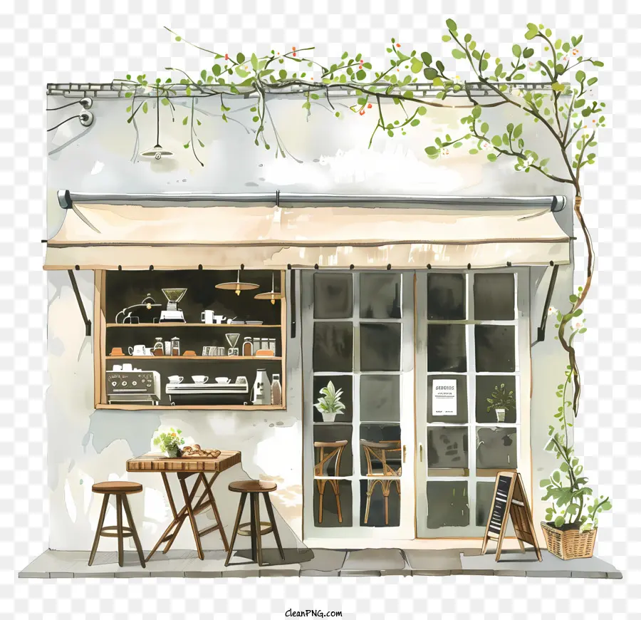 Spring Coffee Shop，Café PNG