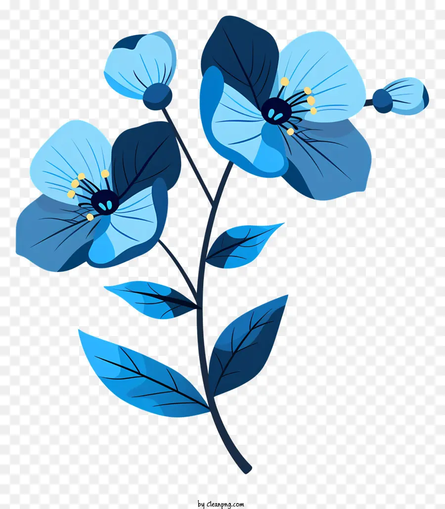 Flores Azuis，Buquê PNG