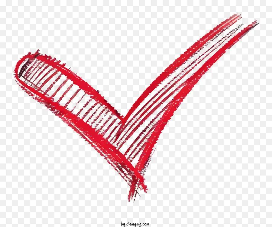 Marca De Seleção Vermelha，Coração Vermelho PNG