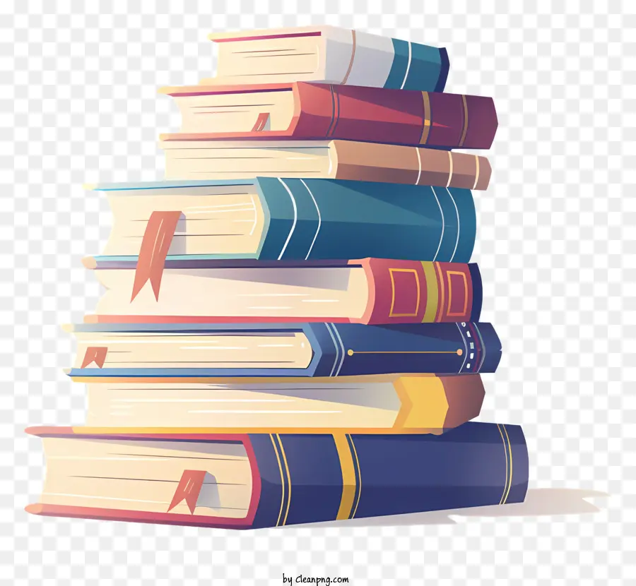 Pilha De Livros，Livros Coloridos PNG