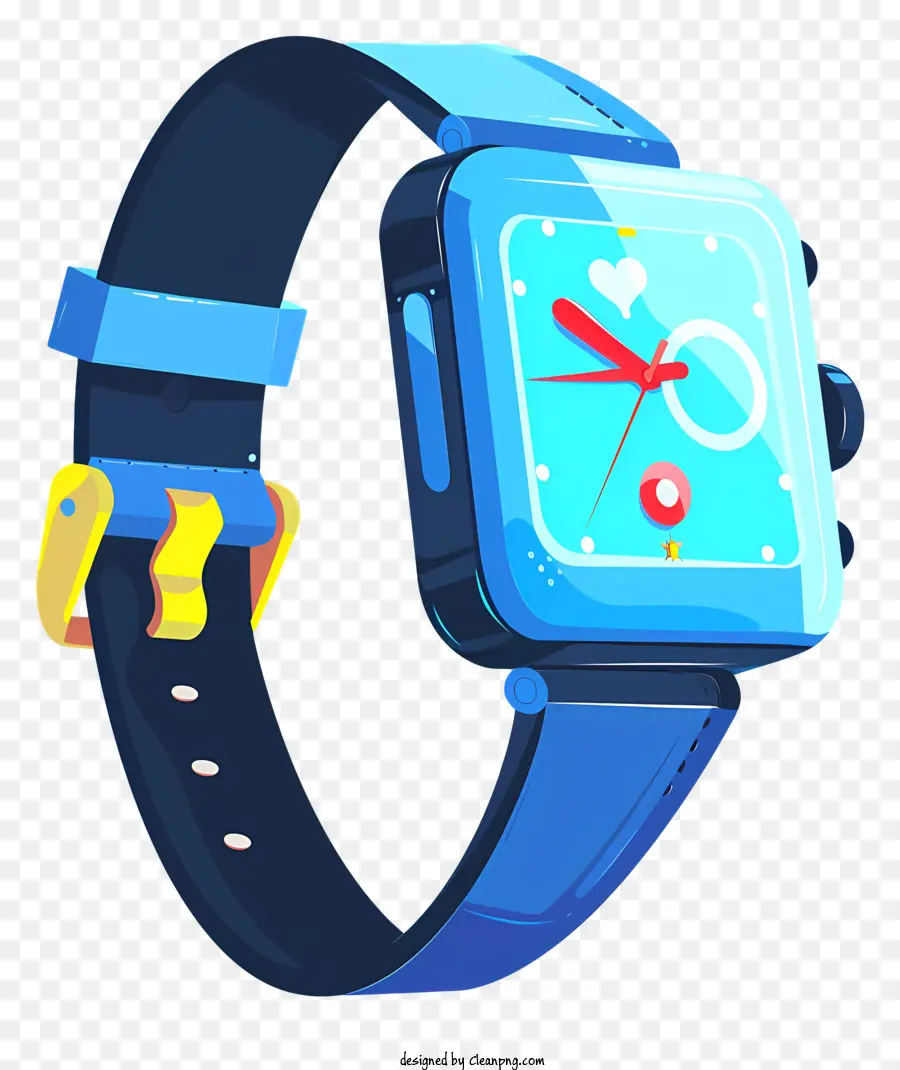 Smart Watch，Relógio De Pulso Azul PNG
