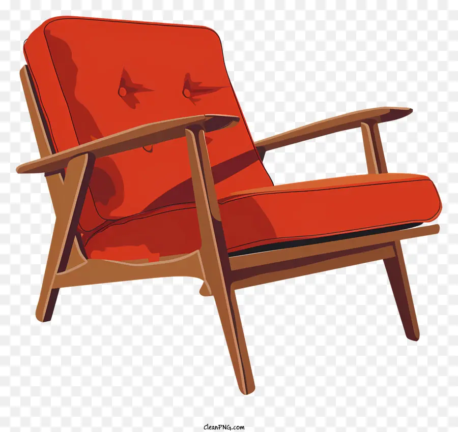 Cadeira De Braço，Cadeira De Couro Vermelho PNG