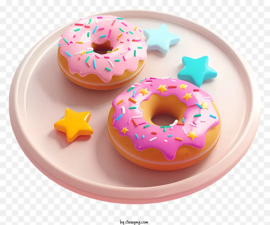 Donuts 3d，Doughnuts PNG