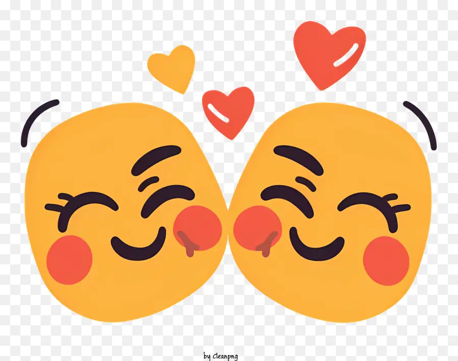 Beijando O Rosto，Emojis PNG