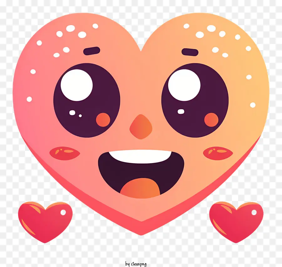 Rosto Sorridente Com Hearteyes，Coração Emoji PNG