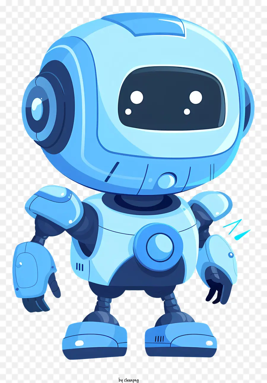 Robô Assistente，Robô Azul PNG