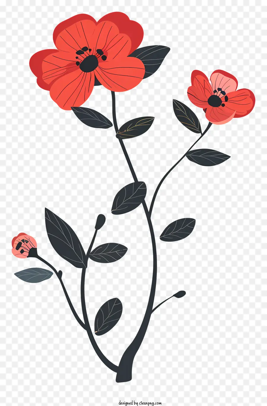 Flores Vermelhas，Flor Vermelha PNG