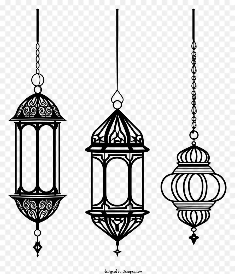 Islâmica Lâmpada，Lâmpadas Penduradas PNG