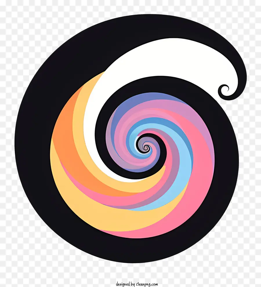 Espiral Negra，A Arte Abstrata PNG