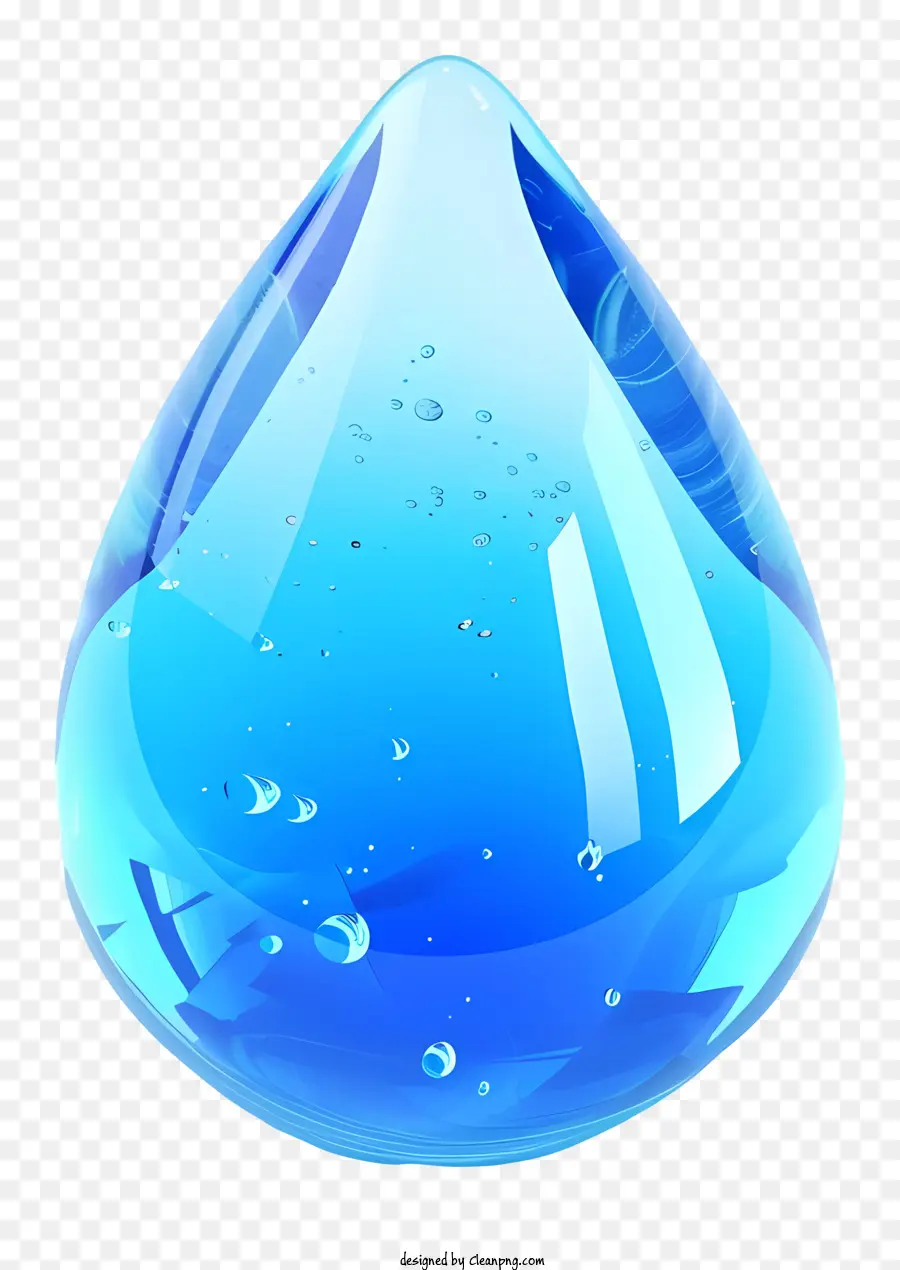 Azul Gota De água，Gota De água PNG
