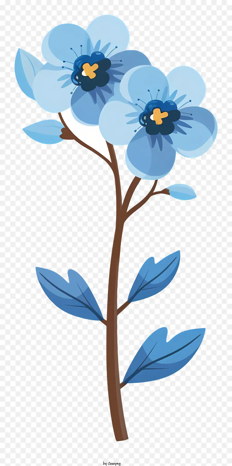 Flor Azul Floresça，Flor Azul PNG