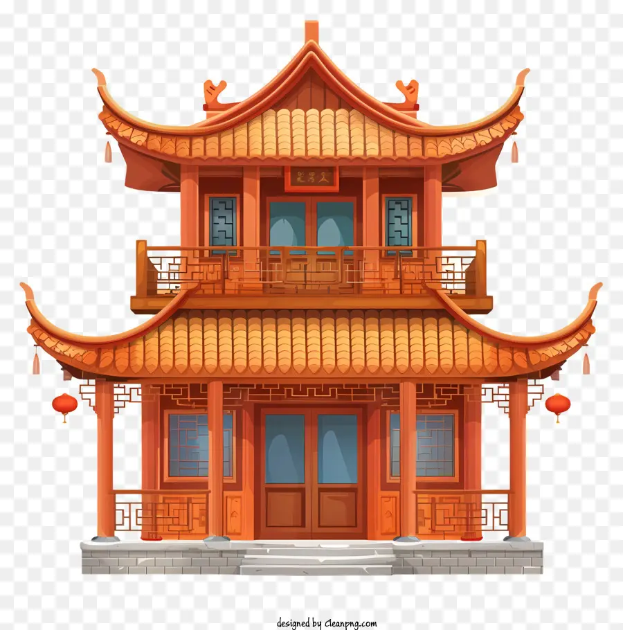 Casa Chinesa De Madeira，A Arquitetura Chinesa PNG
