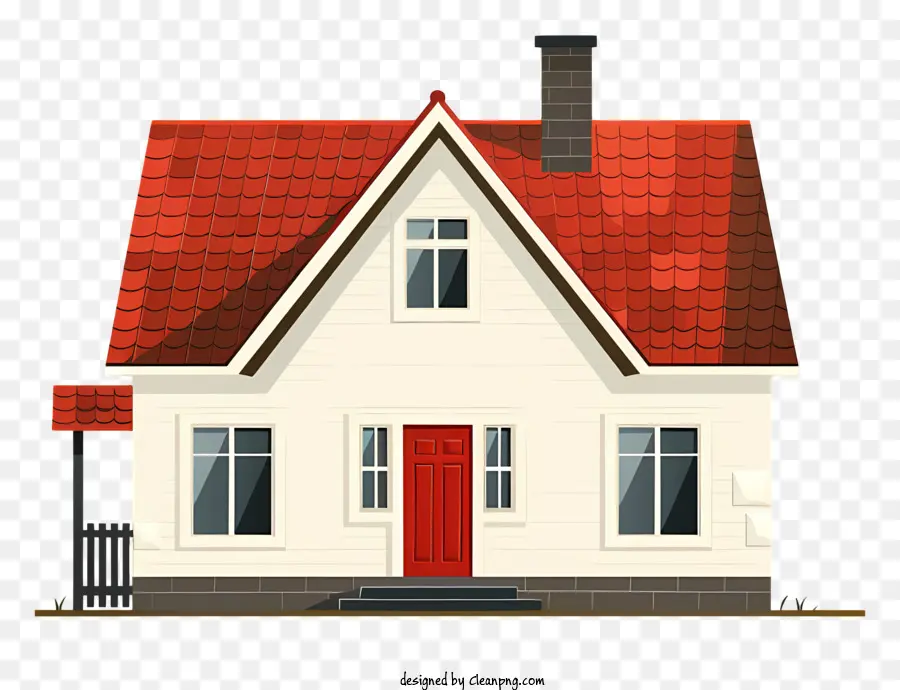 Casa Com Telhado Vermelho，Home Design PNG