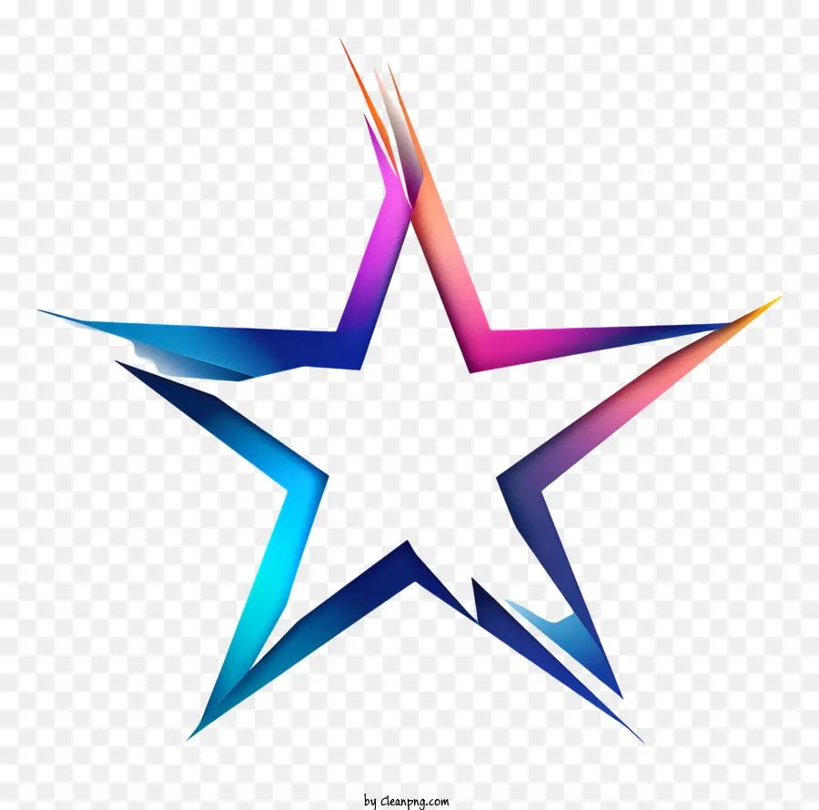 Forma De Estrela，Estrela Colorida PNG