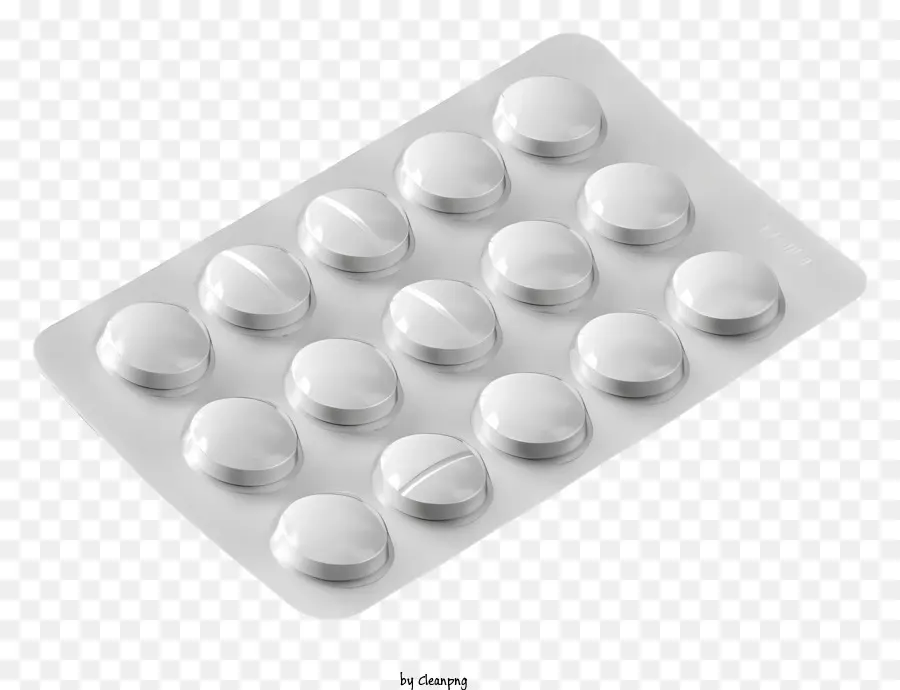 Blister De Pílulas Brancas，Comprimidos PNG