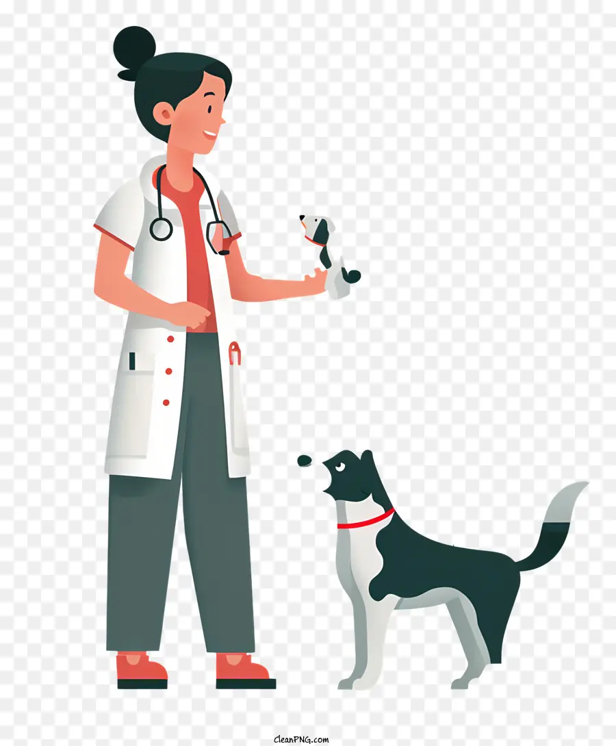 Veterinário Com Cachorro，Cuidado Veterinário PNG