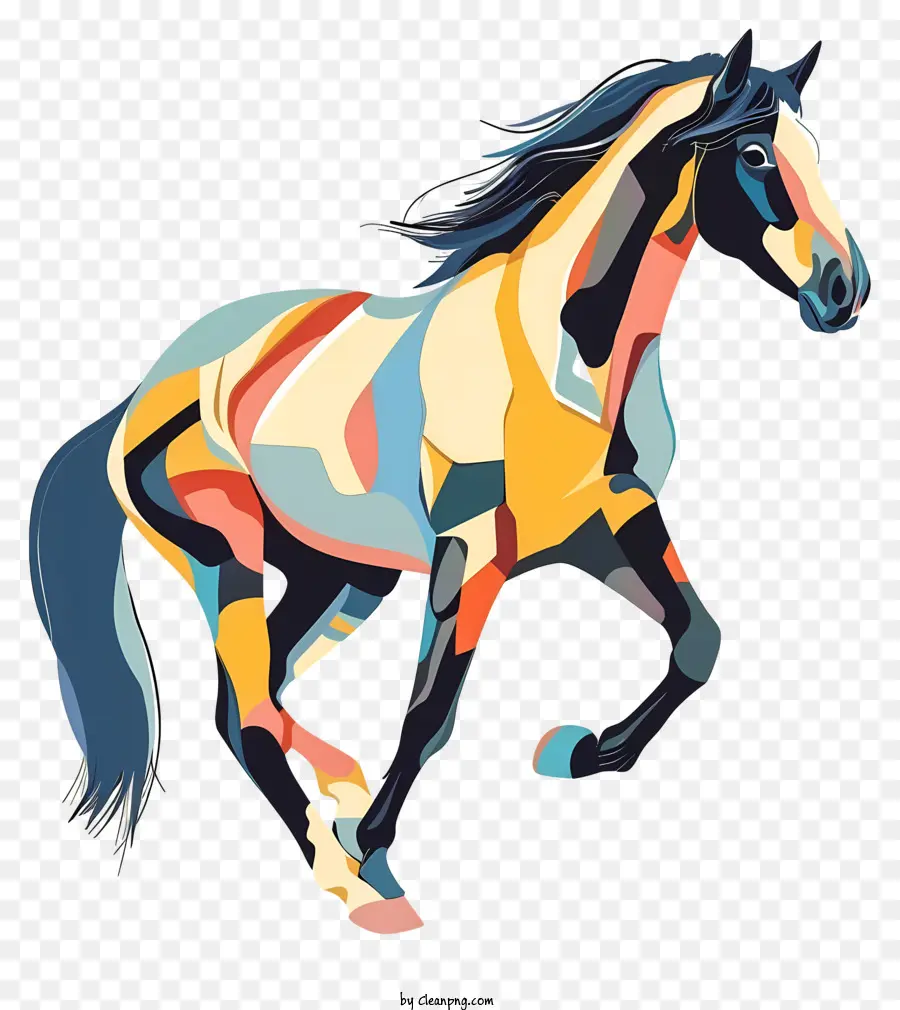 Cavalo，Cavalo Colorido PNG