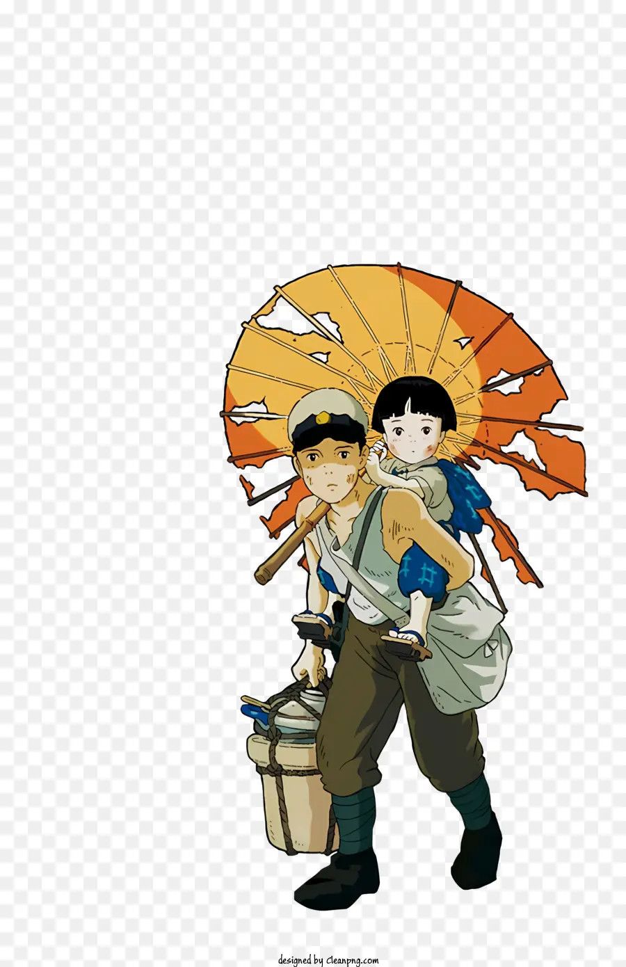 Cartoon Ghibli，Guarda Chuva PNG