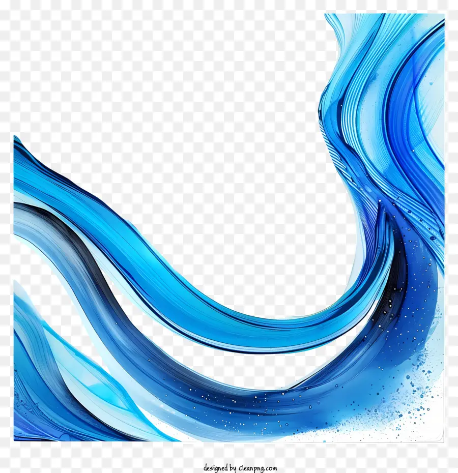 Borda Do Arco Azul，Pintura Abstrata PNG