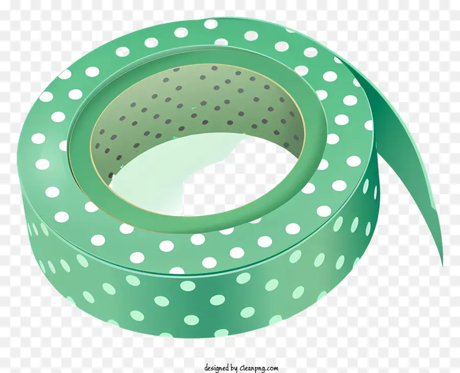 Fita Washi De Bolinhas，Fita De Bolinhas Verdes PNG