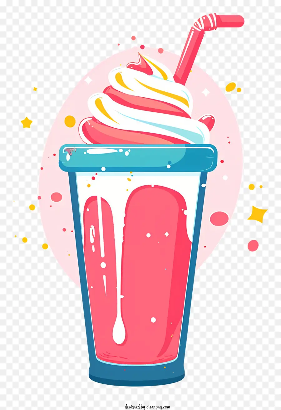 Copo De Milkshake，Milkshake De Morango PNG