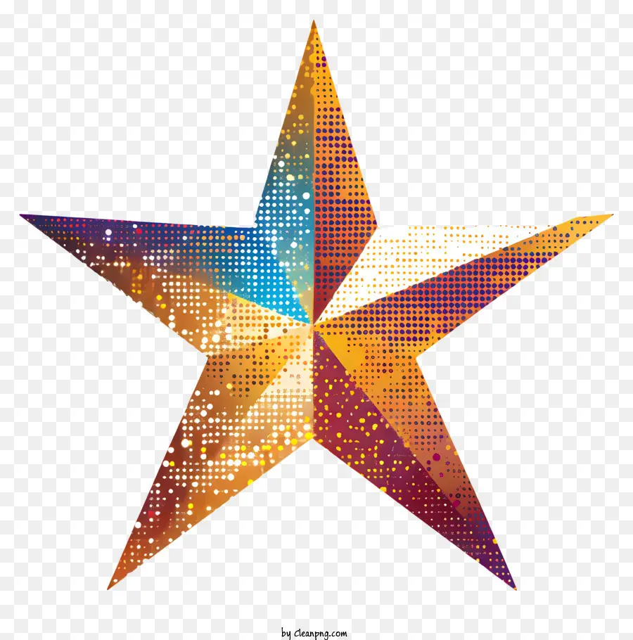 Forma De Estrela，Estrela Multicolorida PNG