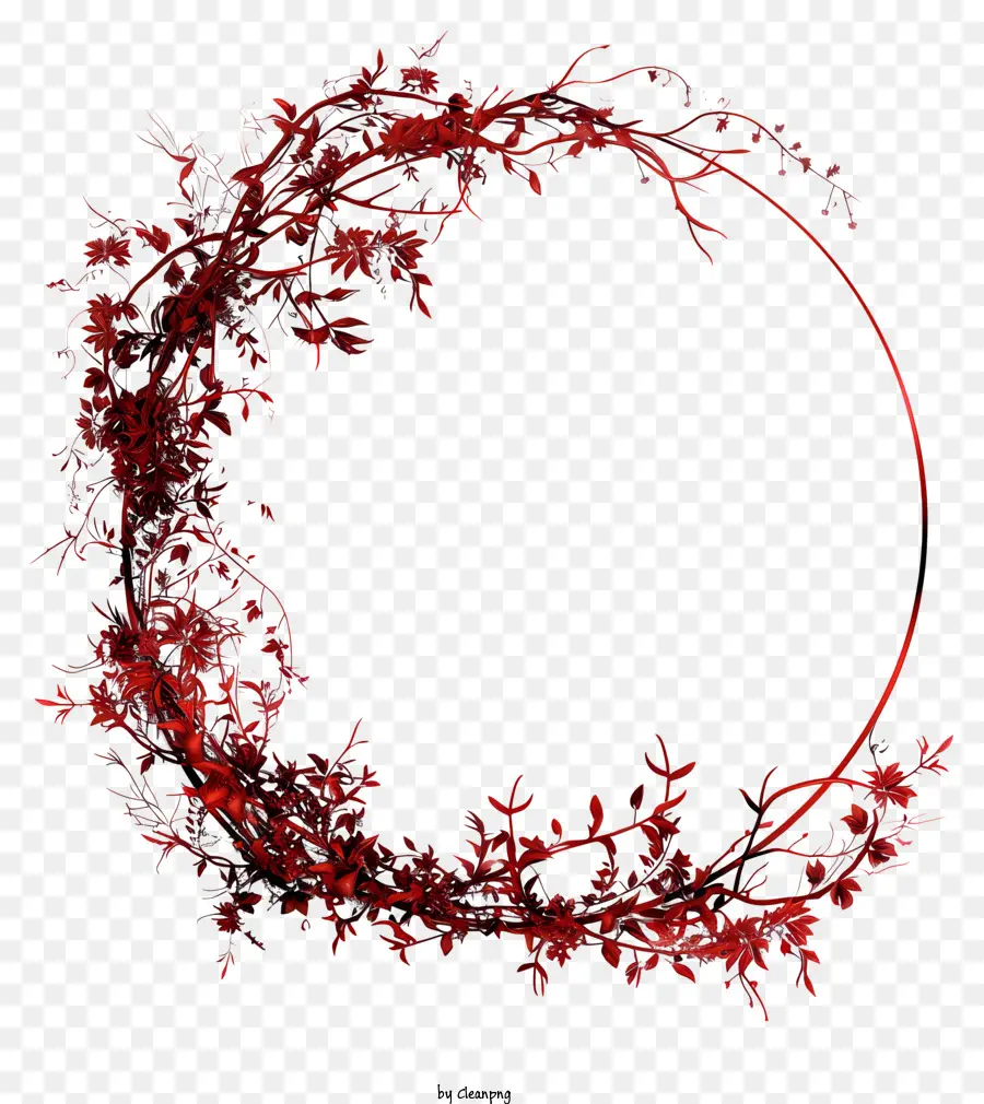 Ronda Do Quadro，Quadro Circular Vermelho PNG