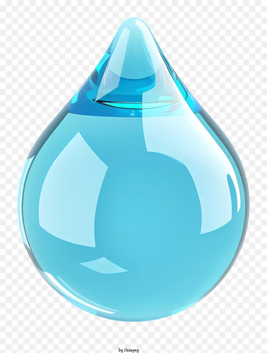 Azul Gota De água，Gota De água PNG