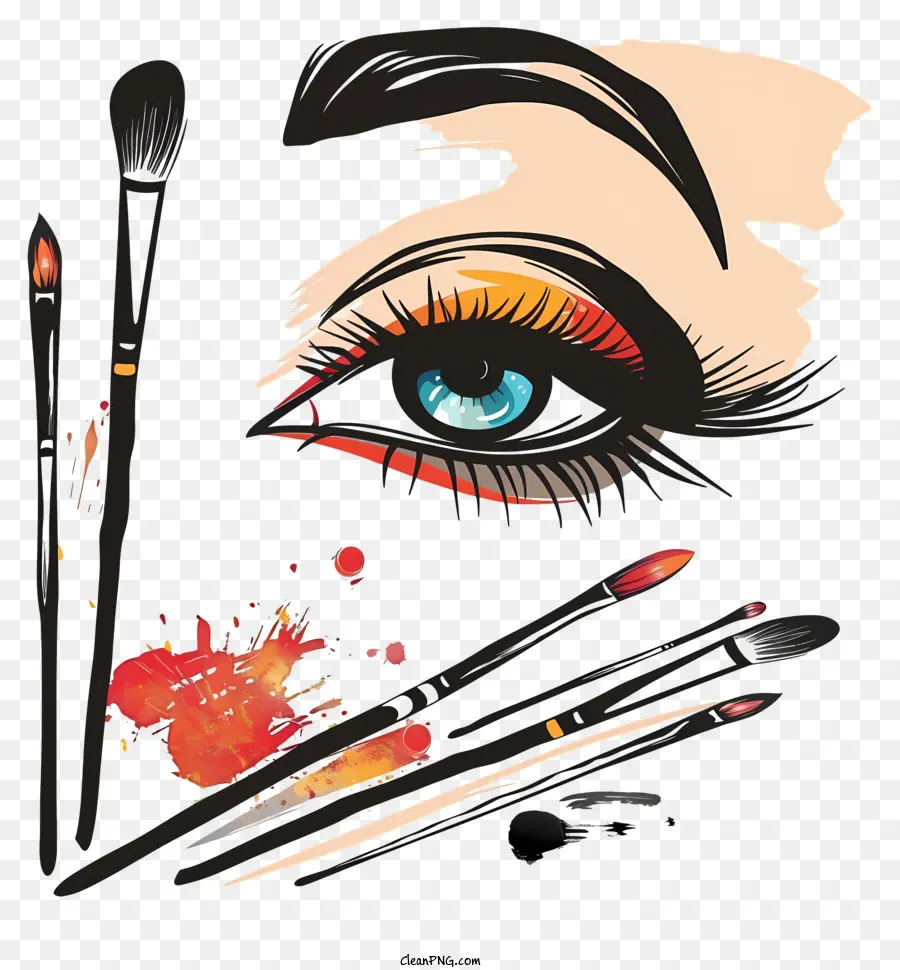 Make Up，Maquiagem Dos Olhos PNG