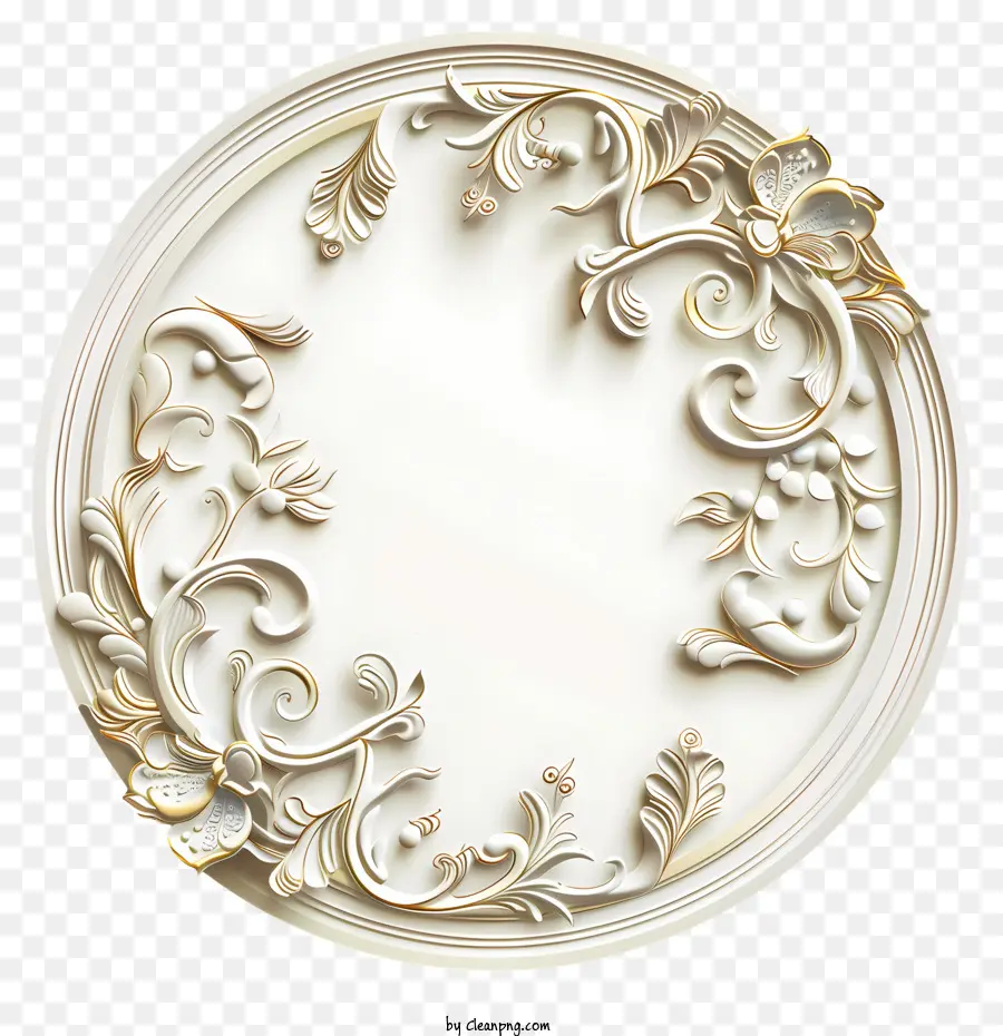 Ronda Do Quadro，Quadro Ornamental PNG