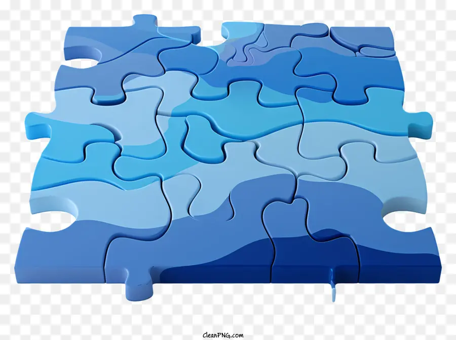 Puzzle Azul，Natureza PNG
