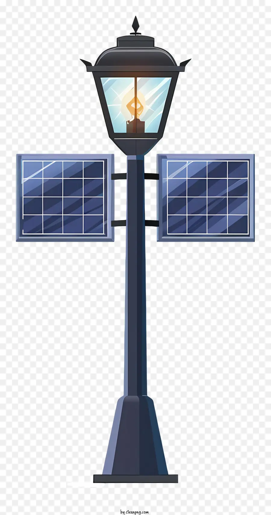 Lâmpada De Rua Com Painéis Solares，Lâmpada De Rua Solar PNG