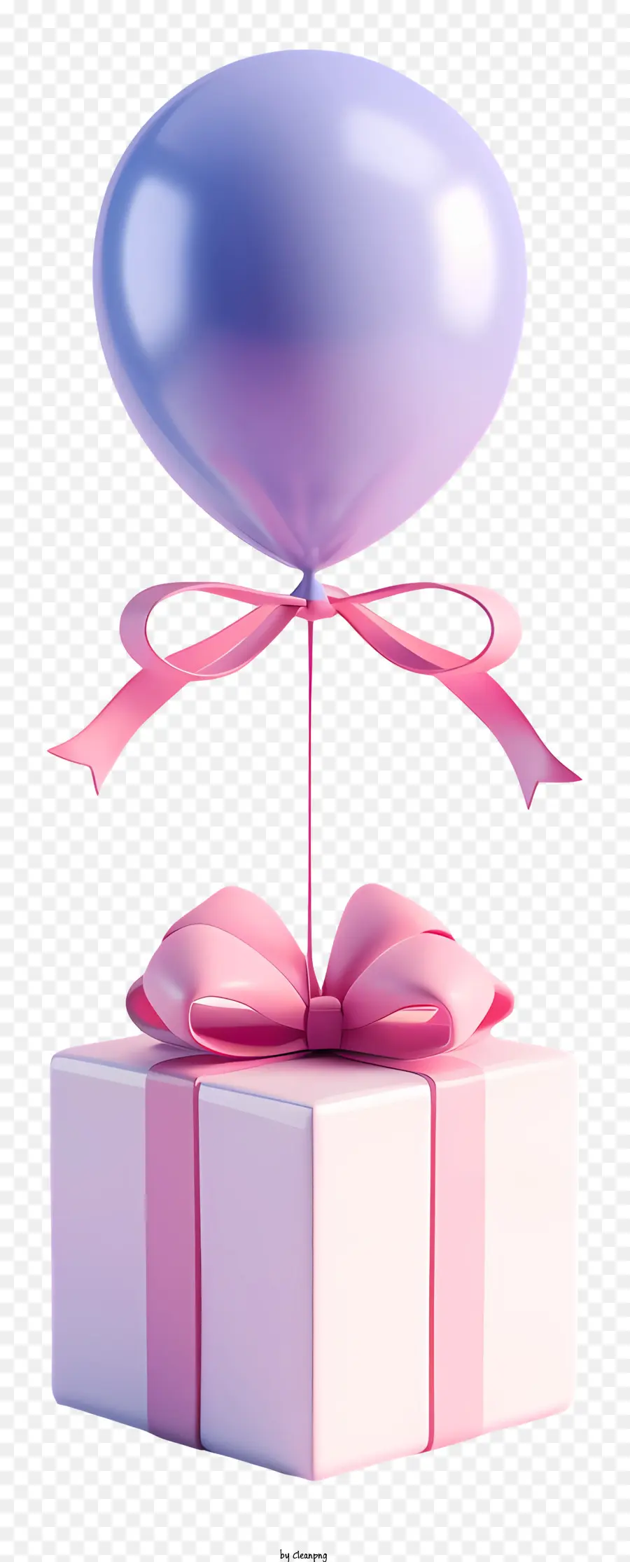 Presente Com Balão，Caixa De Presente PNG