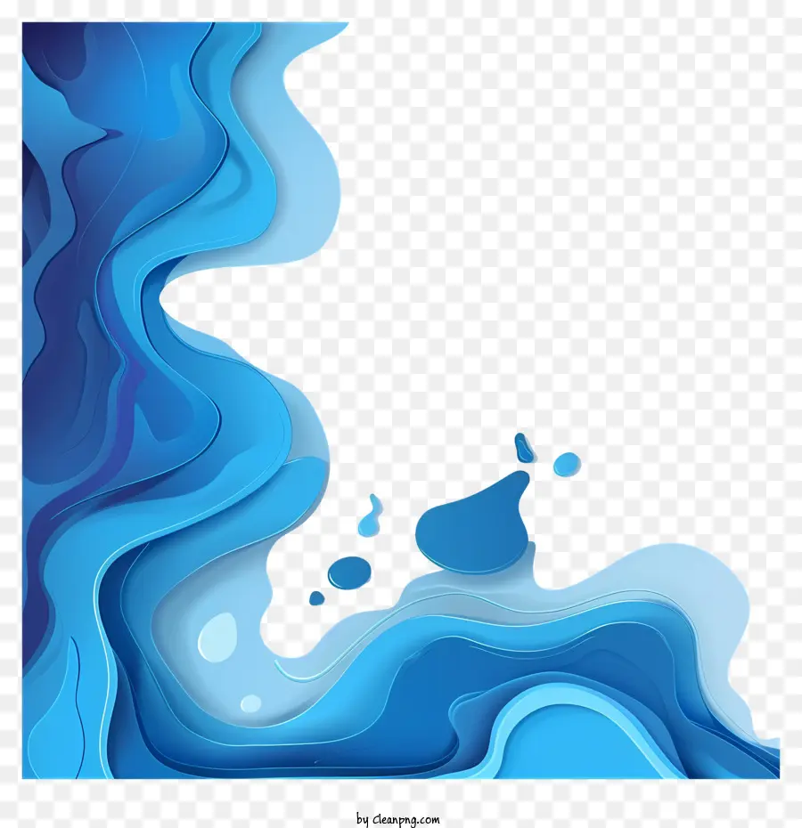 Borda Do Arco Azul，Pintura Em Aquarela PNG