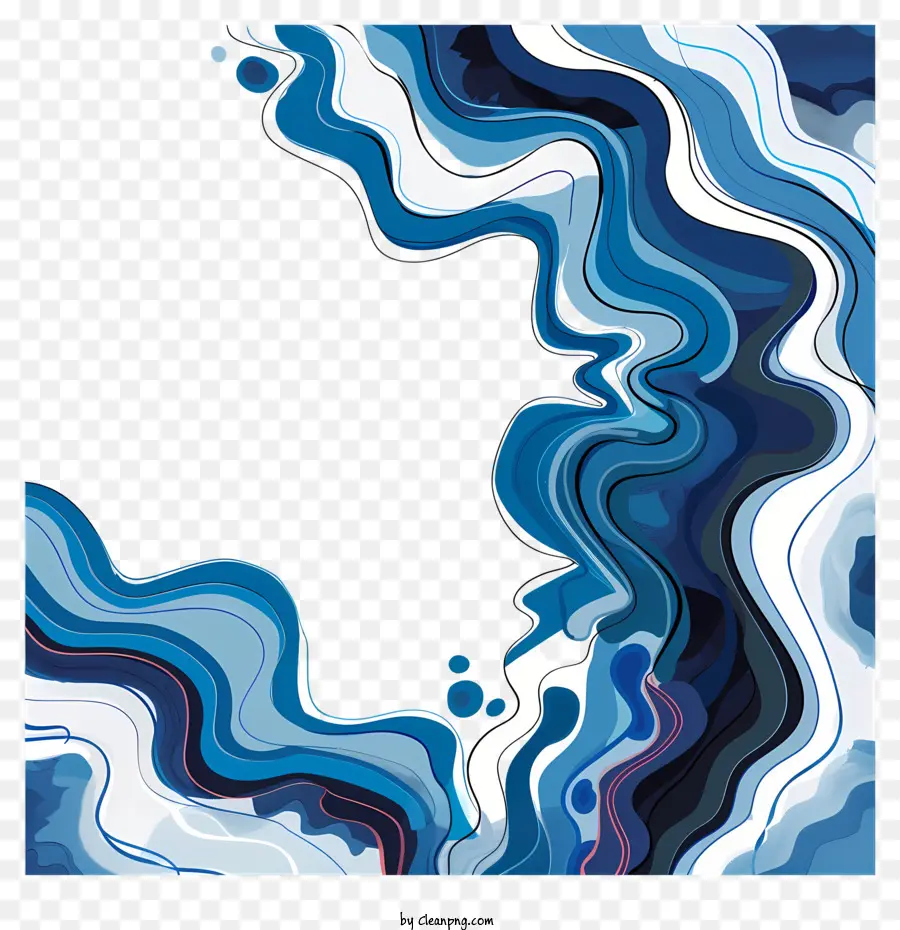 Borda Do Arco Azul，A Arte Abstrata PNG