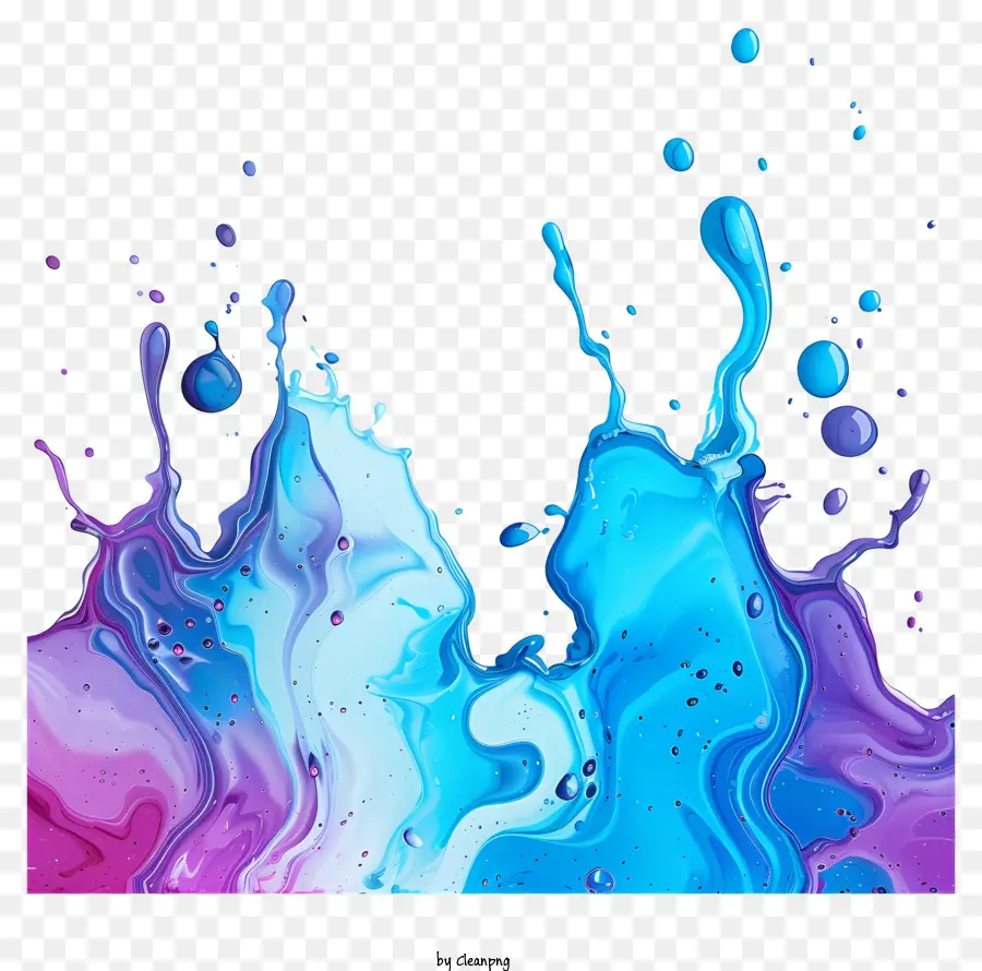 Borda Do Arco Azul，Paint Splatter Arte PNG