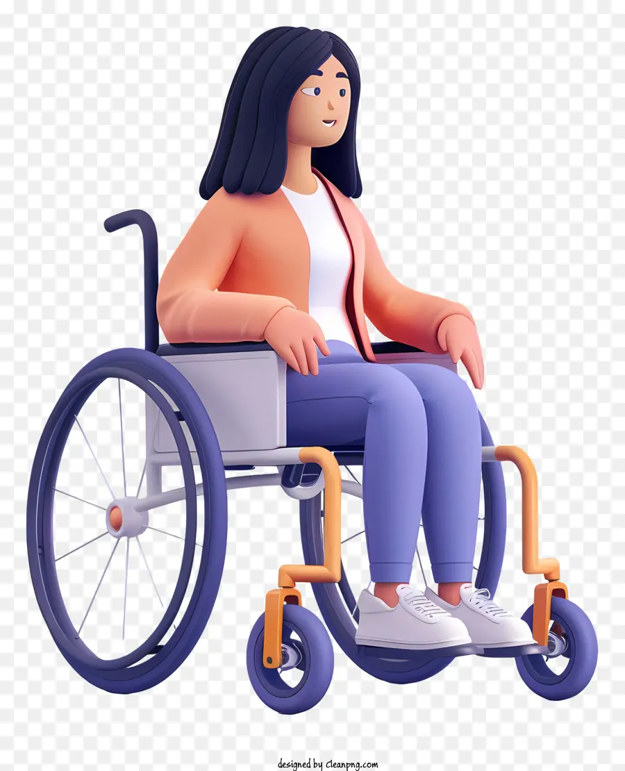 Garota Em Cadeira De Rodas，Cadeira De Rodas PNG