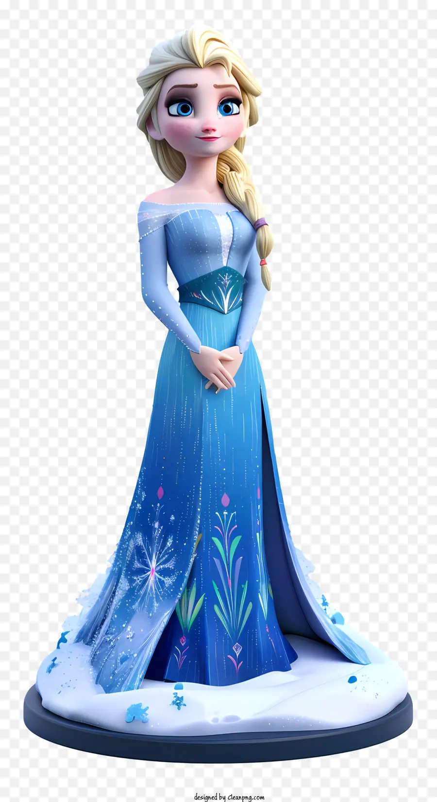 Princesa Congelada Elsa，Vestido Formal PNG